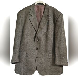 VITO RUFOLO Italy Brown wool/silk blazer coat. Size 46